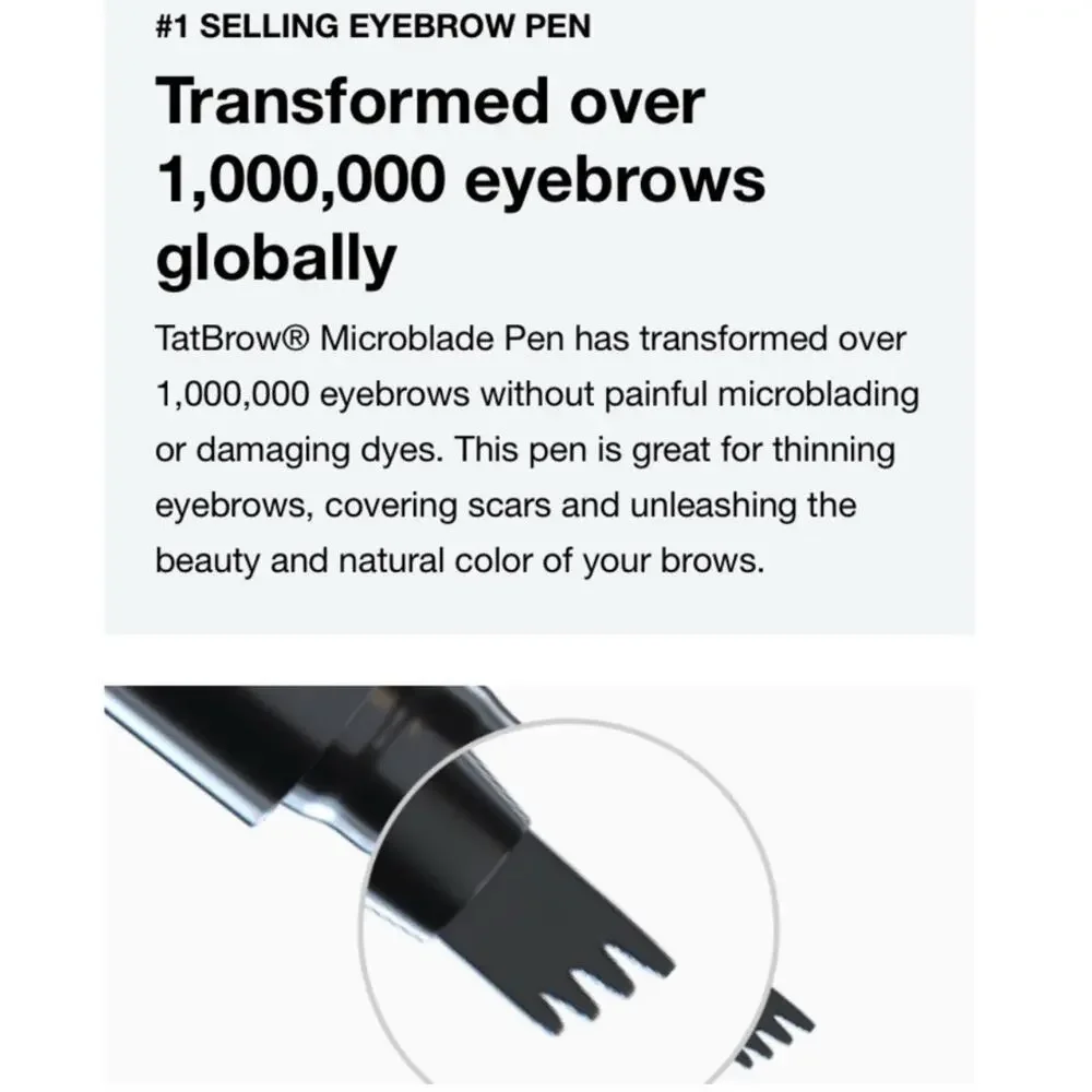 Lot Of 3 TAT‎ Brow Eyebrow Tint Pens Waterproof Smudge Proof 24hrs+ GRAY